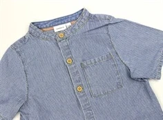 Name It light blue denim white stribet skjorte